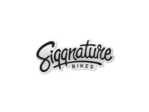 Siggnature sticker "Siggnature Bikes" 70 x 30 mm transparent black Siggnature sticker "Siggnature Bikes" 70 x 30 mm transparent black
