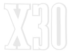 Sticker "X30" 68 x 50 mm white | Puch X30 Turbo Sticker "X30" 68 x 50 mm white | Puch X30 Turbo