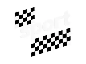 Sticker tank "sport" white 97 x 87 foil plot | Puch X30 NS Sticker tank "sport" white 97 x 87 foil plot | Puch X30 NS