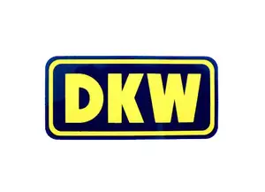 Water decal "DKW" blue/yellow Water decal "DKW" blue/yellow
