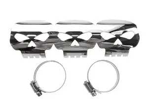Exhaust heat plate "Skull" chrome Exhaust heat plate "Skull" chrome