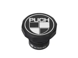 66HEROES Tank cap angular "Puch" black | Puch 66HEROES Tank cap angular "Puch" black | Puch