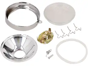 Headlight head Ø 103 mm egg-shaped lamp Headlight head Ø 103 mm egg-shaped lamp