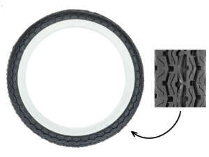 Fortune 2.75 x 17" tires F911 whitewall Fortune 2.75 x 17" tires F911 whitewall