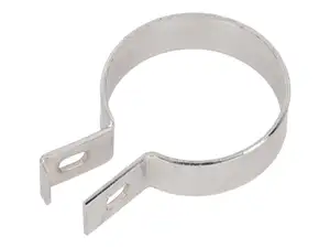Exhaust clamp 55 mm with chrome bracket Exhaust clamp 55 mm with chrome bracket