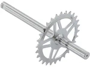 GPO pedal axle 28 teeth chrome | Sachs Alpa GPO pedal axle 28 teeth chrome | Sachs Alpa