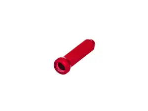 Alligator end piece for inner cable aluminum red (per piece) Alligator end piece for inner cable aluminum red (per piece)