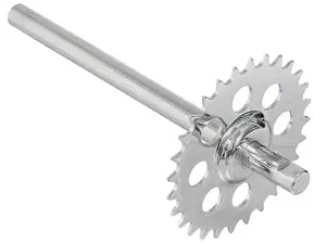 GPO pedal axle with chrome rim | Puch Supermaxi LG1, LG2 GPO pedal axle with chrome rim | Puch Supermaxi LG1, LG2