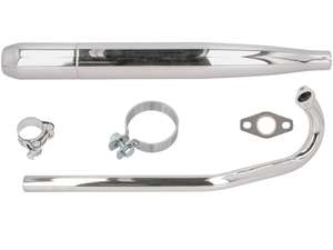 GPO exhaust cigar Ø 28 / 60 mm chrome | Sachs 503 ADV GPO exhaust cigar Ø 28 / 60 mm chrome | Sachs 503 ADV
