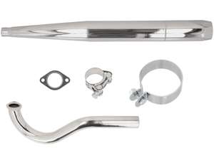 Exhaust set cigar Ø 28 / 70 mm chrome | Puch Maxi N Exhaust set cigar Ø 28 / 70 mm chrome | Puch Maxi N