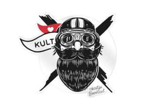 mk-Merch sticker "bearded Bernhard" Ø 66 mm mk-Merch sticker "bearded Bernhard" Ø 66 mm