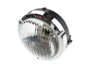 Headlight round black Headlight round black