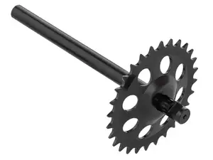 GPO pedal axle with rim black | Puch Supermaxi LG1, LG2 GPO pedal axle with rim black | Puch Supermaxi LG1, LG2