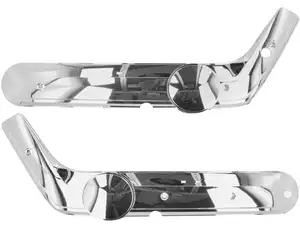 AKOA side protectors angular mono chrome | Piaggio Ciao AKOA side protectors angular mono chrome | Piaggio Ciao