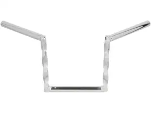 Handlebar fork plate 21 cm "Z" turned chrome Handlebar fork plate 21 cm "Z" turned chrome