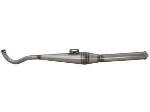 HOMOET "P4" Exhaust, 28 mm, Polished | Puch Maxi, X30 HOMOET "P4" Exhaust, 28 mm, Polished | Puch Maxi, X30