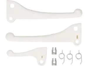Domino brake lever / decorative lever set plastic white | Piaggio Ciao PX, SI, Bravo 2 / Garelli Domino brake lever / decorative lever set plastic white | Piaggio Ciao PX, SI, Bravo 2 / Garelli