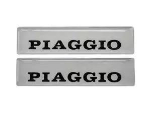 Tank sticker "PIAGGIO" 3D silicone 115 x 27 mm | Piaggio Ciao, SI, Bravo Tank sticker "PIAGGIO" 3D silicone 115 x 27 mm | Piaggio Ciao, SI, Bravo