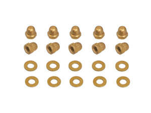 66HEROES M4 cap nut & washer set brass (10 pcs.) 66HEROES M4 cap nut & washer set brass (10 pcs.)