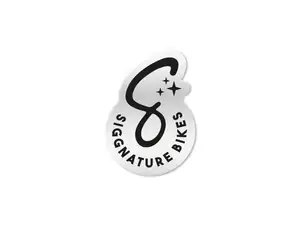 Siggnature sticker "S" 32 x 45 mm transparent black Siggnature sticker "S" 32 x 45 mm transparent black