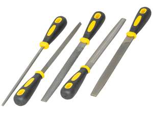 File set (round, half-round, triangular & flat) 5 pcs. File set (round, half-round, triangular & flat) 5 pcs.