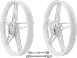 Wheel set 17" cast white (5 spokes) | Peugeot 103 Wheel set 17" cast white (5 spokes) | Peugeot 103