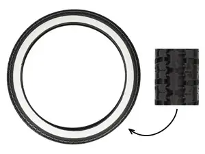 KENDA 2.25 x 17" tires K252 Allround whitewall KENDA 2.25 x 17" tires K252 Allround whitewall