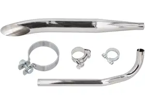 Exhaust set Sidepipe Ø 28 / 60 mm black / chrome | Sachs 503 Exhaust set Sidepipe Ø 28 / 60 mm black / chrome | Sachs 503