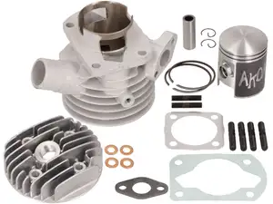 AKOA 43 mm cylinder kit "Power Edition" with head (selection) | Sachs 503 2AL, AAL, 2BL, ABL AKOA 43 mm cylinder kit "Power Edition" with head (selection) | Sachs 503 2AL, AAL, 2BL, ABL